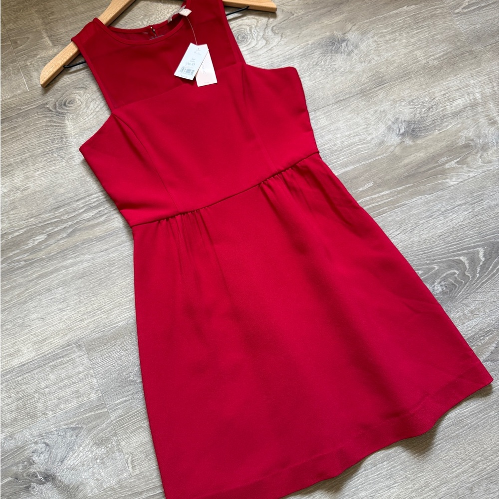 Banana Republic Vibrant Red Mini Dress-Size 6-NWT - Picture 6 of 13